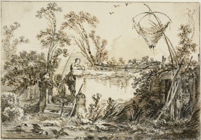 वैरी वेडुट डेल जेंटाइल के लिए फ्रंटस्पाईज का अध्ययन, c.1755 द्वारा जीन बैप्टिस्ट ले प्रिंस