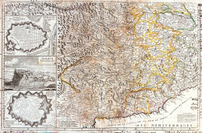 सेवॉय के ड्यूक के दक्षिण क्षेत्रों का नक्शा, इटली में (उत्कीर्णन) द्वारा जीन बैप्टिस्ट नोलिन