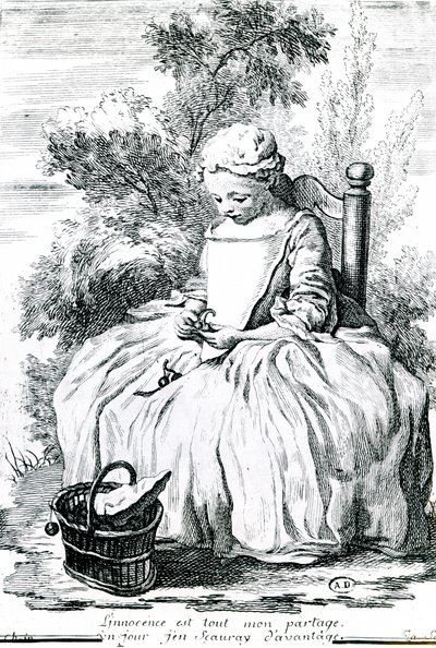 ल'इनोसेंस, c.1738 (नक़्क़ाशी) द्वारा जीन बैप्टिस्ट शिमोन (बाद) चारडिन