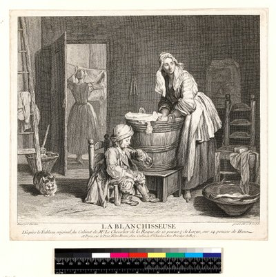 चार्ल्स निकोलस कोचीन I (1688-1754) 1739 (नक़्क़ाशी और उत्कीर्णन) द्वारा उकेरी गई ला ब्लैंचिस्यूज़ द्वारा जीन बैप्टिस्ट शिमोन (बाद) चारडिन