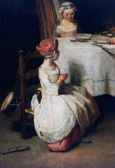 ले बेनेडिक्ट, c.1740, विवरण (कैनवास पर तेल) द्वारा जीन बैप्टिस्ट शिमोन चारदिन