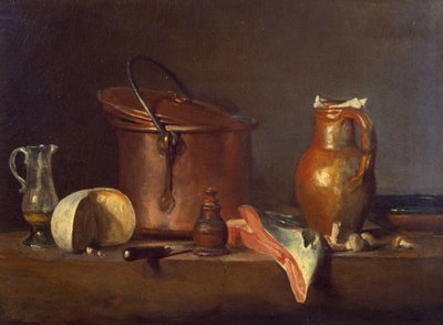 सैलमन के साथ फिर भी जीवन, c.1730 द्वारा जीन बैप्टिस्ट शिमोन चारदिन