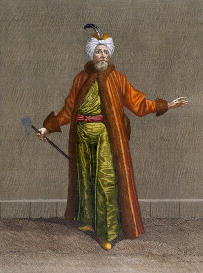 गियार्ड स्कोटीन (1671-1716), 1707-08 (रंगीन एन) द्वारा उत्कीर्ण चार्ल्स डी फेरिओल द्वारा &39;द एक सौ प्रिंट्स के विभिन्न राष्ट्रों के प्रतिनिधि का संग्रह&39; से बियाच-चियुक्स, प्लेट 14 द्वारा जीन बैप्टिस्ट वेनमोर