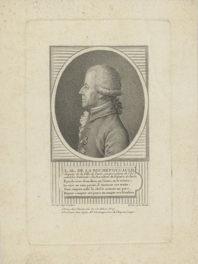 लुई-अलेक्जेंड्रे डी ला रोशफाउकल्ड, ड्यूक ऑफ एनविले 1743-1792, 1790। द्वारा जीन बैप्टिस्ट वेराइटी