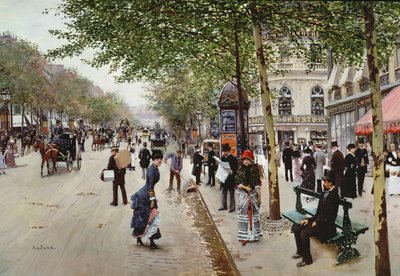 पेरिस का सड़क दृश्य द्वारा Jean Beraud