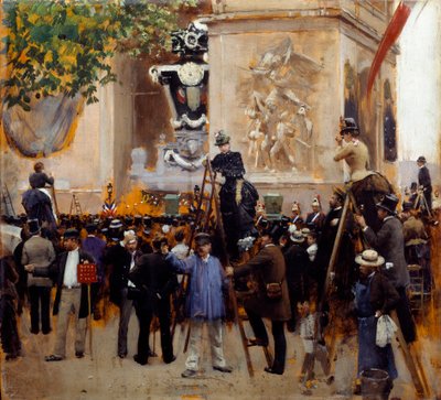 विक्टर ह्यूगो (1802 - 1885) का अंतिम संस्कार 1 जून को प्लेस डी एल'एटोइल द्वारा जीन बेरौद