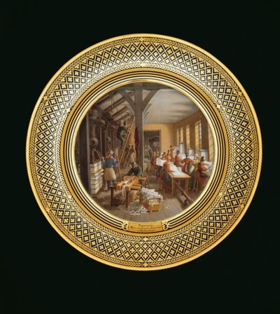 स्टेशनरी, c.1820-35 (चीनी मिट्टी के बरतन) द्वारा जीन चार्ल्स देवलि