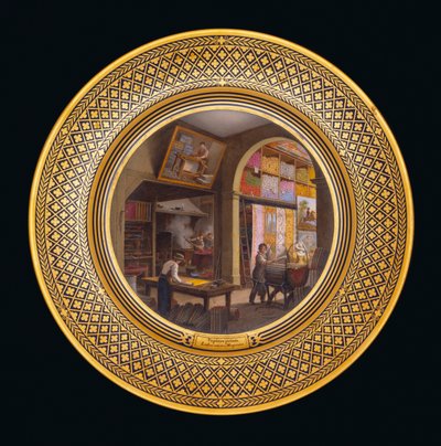 वॉल म्यूरल्स, प्रयोगशाला, स्टोर, c.1820-35 द्वारा जीन चार्ल्स देवलि