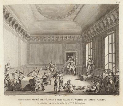 Robespierre के मैक्सिमिलियन एक हमले का नेतृत्व करते हैं द्वारा जीन डुप्लेसी बर्टॉक्स