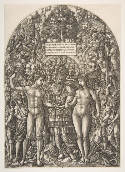 एडम और ईव की शादी, सर्वनाश से, ca. 1540-1555। द्वारा जीन ड्वेट