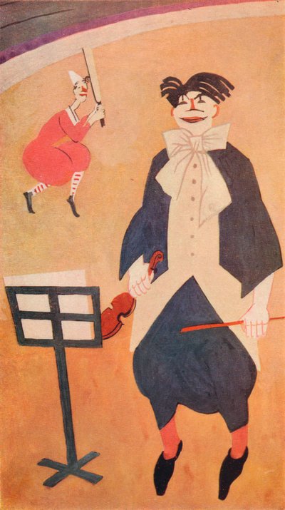 विदूषक। बाउलस्टिंस रेस्तरां, लंदन में भित्ति सजावट, c1927 द्वारा जीन एमिल लबौरुर