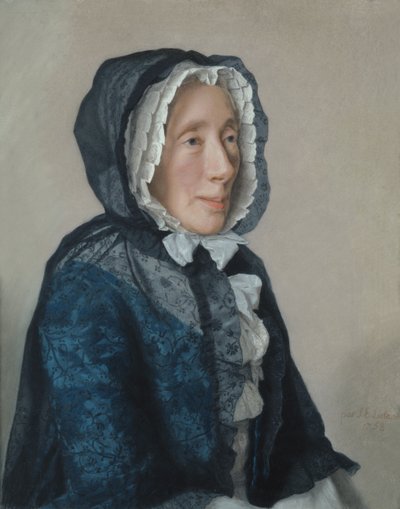 मेडम ट्रोनचिन का पोर्ट्रेट, 1758 द्वारा Jean-Étienne Liotard