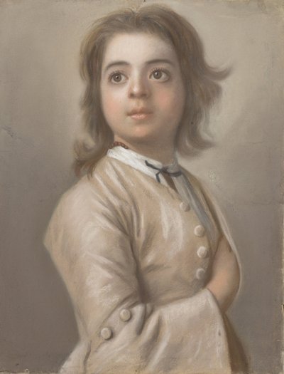 आधे लंबाई वाले लड़के का अध्ययन द्वारा Jean-Étienne Liotard
