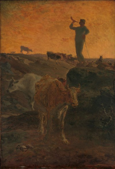 गायों को घर बुलाना, c.1872 द्वारा जीन फ्रेंकोइस बाजरा
