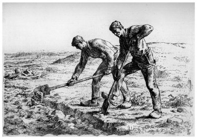 डिगर, c1835-1875 1924 द्वारा जीन फ्रेंकोइस बाजरा
