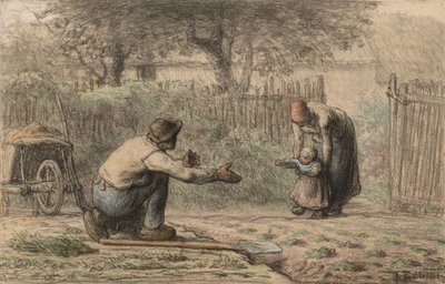 पहला कदम, सी। 1858-1866। द्वारा Jean Francois Millet