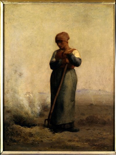 ला ब्रुलेज़ डी'हर्ब्स जीन फ्रेंकोइस मिलेट द्वारा पेंटिंग (1814-1875) 19वीं सदी के सूर्य। 0.38x0.29 मीटर पेरिस, लौवर संग्रहालय। द्वारा जीन फ्रेंकोइस बाजरा