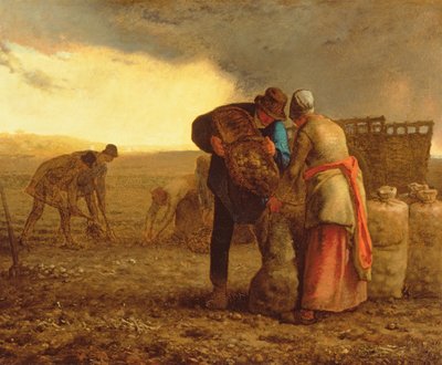 द आलू हार्वेस्ट, 1855 द्वारा जीन फ्रेंकोइस बाजरा