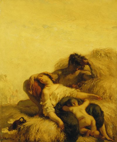 द स्लीपिंग रिपर्स; द स्लीपिंग हार्वेस्टर्स, c.1847-48 द्वारा जीन फ्रेंकोइस बाजरा