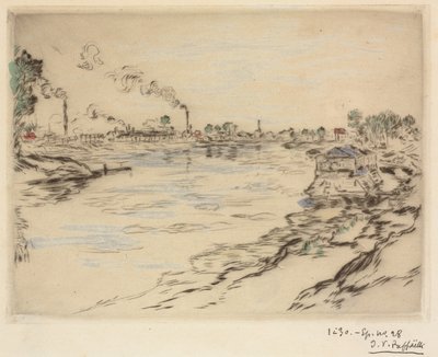 द सीन, असनिएरेस, 1894 में। द्वारा जीन फ्रेंकोइस रैफेली