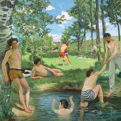 ग्रीष्मकालीन दृश्य, 1869 द्वारा Jean Frederic Bazille