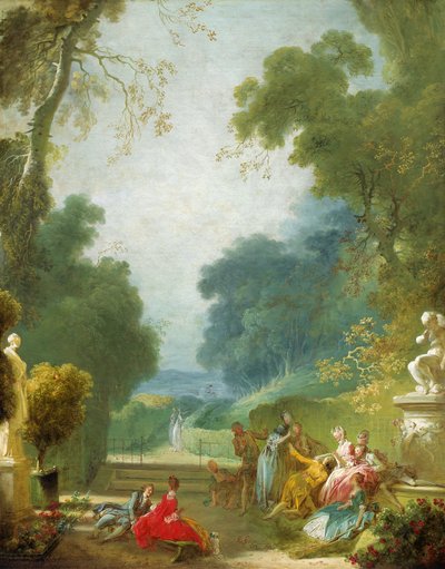 ए गेम ऑफ हॉट कॉकल्स, c.1775-80 द्वारा जीन ऑनर फ्रैगनार्ड