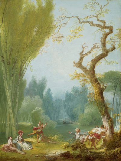हॉर्स एंड राइडर का खेल। 1775-80 के आसपास द्वारा जीन ऑनर फ्रैगनार्ड