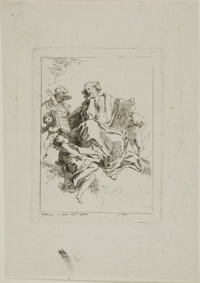 Saint Luke द्वारा Jean-Honore Fragonard