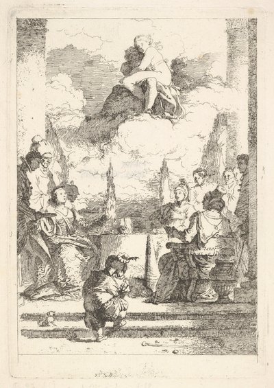 एंथोनी और क्लियोपेट्रा का भोज, सीए। 1764. द्वारा जीन ऑनर फ्रैगनार्ड