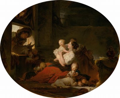 द हैप्पी फैमिली, सी। 1775. द्वारा जीन ऑनर फ्रैगनार्ड