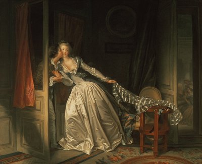 द स्टॉल किस, सी .1788 द्वारा Jean Honore Fragonard