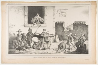 बच्चे, मेरी बात मानो, उन हथियारों से मत खेलो, अप्रैल 1834 द्वारा जीन इग्नेस इसिडोर गेयार्ड