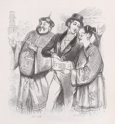 द कम्पलीट वर्क्स ऑफ बेरेंजर, 1836 से पेरिस के जीन। द्वारा जीन इग्नेस इसिडोर गेयार्ड