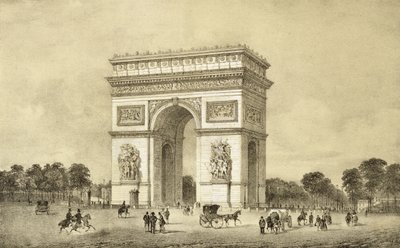 ट्राइंफ, पेरिस के LArc, Auguste ब्राय द्वारा उत्कीर्ण द्वारा जीन जैकोटेट