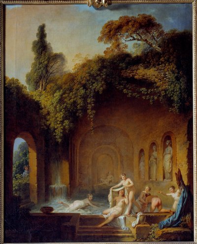 अप्सराओं का स्नान जीन जैक्स फ्रेंकोइस बार्बियर ल'ऐन (1738-1826) द्वारा 19वीं सदी के रूएन, मुसी डेस बेक्स आर्ट्स द्वारा पेंटिंग द्वारा जीन जैक्स फ्रेंकोइस ले बारबियर