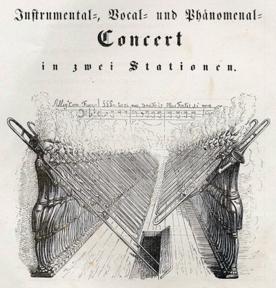 इंस्ट्रुमेंटल वोकल एंड फेनोमेनल कॉन्सर्ट, 1844। द्वारा जीन-जैक्स ग्रैंडविले