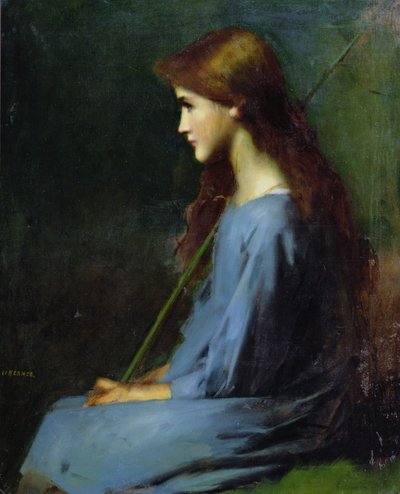 थोड़ा चरवाहा, 19 वीं सदी, द्वारा Jean Jacques Henner