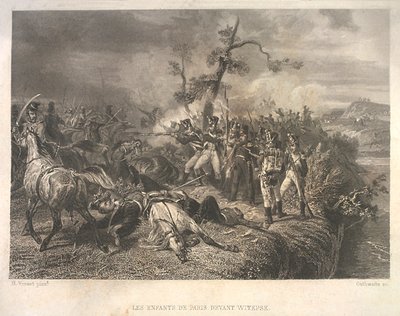 ओस्ट्रोव्नो 25-26 जुलाई 1812 के पास रूसी सैनिकों और फ्रांसीसी घुड़सवार सेना के बीच लड़ाई द्वारा जीन जैक्स आउटहाइट