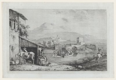 गैरीग्लियानो पैसेज इटली, 1793। द्वारा जीन जैक्स डी बोइसियू