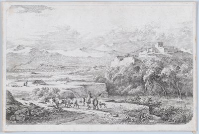 वैन डेर कैबेल के बाद लैंडस्केप, सीए 1773। द्वारा जीन जैक्स डी बोइसियू