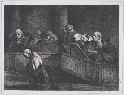 भिक्षु जप, 1795। द्वारा जीन जैक्स डी बोइसियू