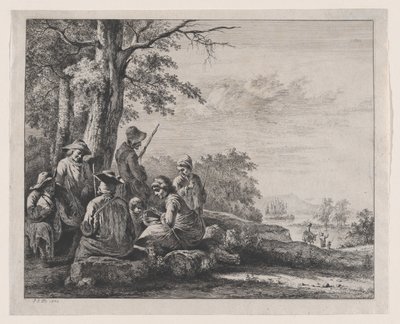 किसान आराम कर रहे हैं, 1803। द्वारा जीन जैक्स डी बोइसियू