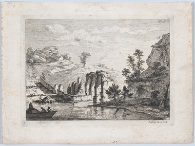 एक एक्वाडक्ट के खंडहर, 1763। द्वारा जीन जैक्स डी बोइसियू