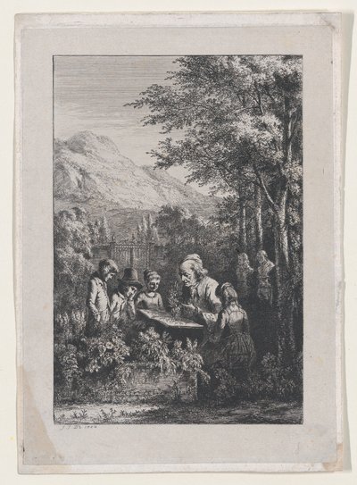 द बॉटनी लेसन, 1804। द्वारा जीन जैक्स डी बोइसियू