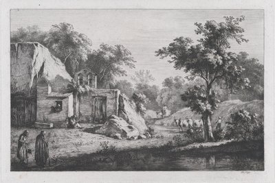 द लिटिल हर्मिटेज, 1793। द्वारा जीन जैक्स डी बोइसियू