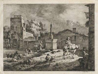 सेंट-एंडोल का दृश्य, 1774। द्वारा जीन जैक्स डी बोइसियू