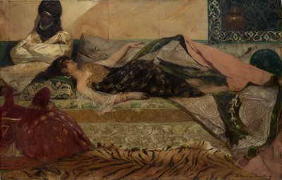 Odalisque। द्वारा जीन जोसेफ बेंजामिन कॉन्स्टेंट
