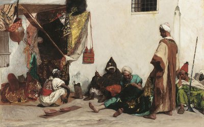 दर्जी की दुकान, 1878 द्वारा जीन जोसेफ बेंजामिन कॉन्स्टेंट