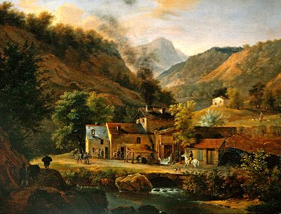 Dauphine लैंडस्केप, c.1820 (कैनवास पर तेल) द्वारा जीन जोसेफ जेवियर बिडुलड