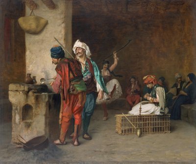 कैफे हाउस, काहिरा कास्टिंग बुलेट्स, 1884 या उससे पहले। द्वारा जीन लियोन गेरोम